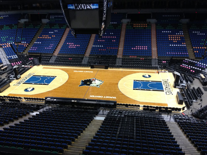 target center floor